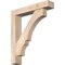Ekena Millwork Balboa Block Smooth Bracket w/ Offset Brace, Douglas Fir, 5 1/2"W x 28"D x 32"H BKT0604X28X32BOA05SDF - alternate 1